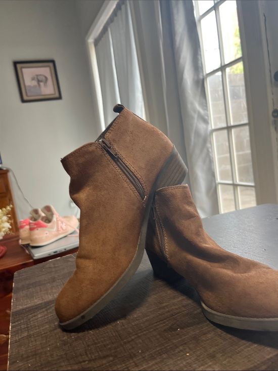 Carlos by Carlos Santana Shoes - Carlos by Carlos Santana Women's Brown Suede Ankle Booties